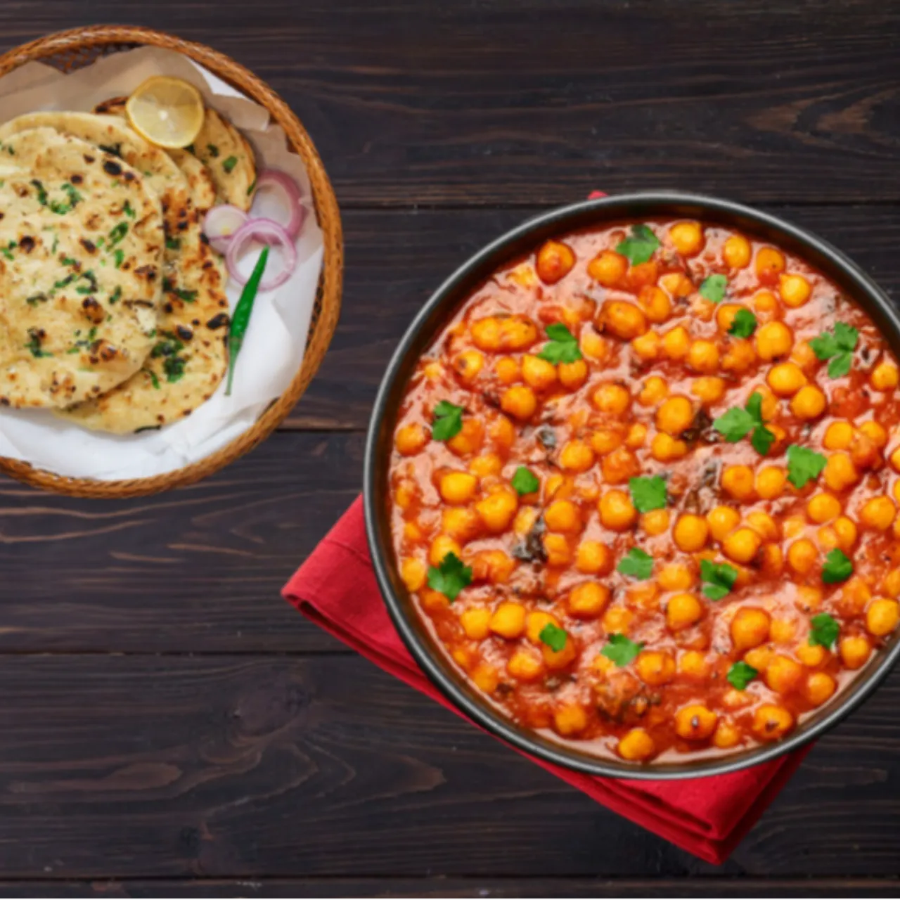 $15 Amritsari Kulcha with Channa Masala