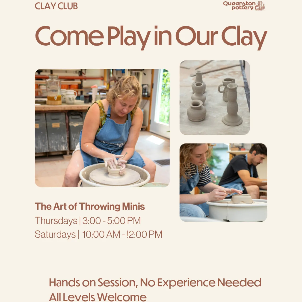 Clay Club: Throwing Minis at Queenston Pottery