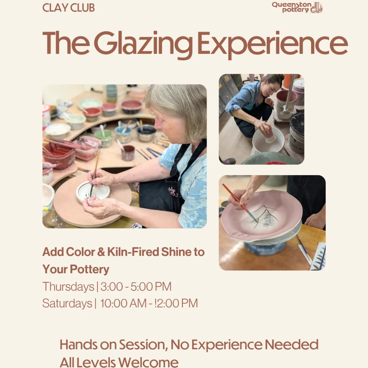 Clay Club Glazing at Queenston Pottery